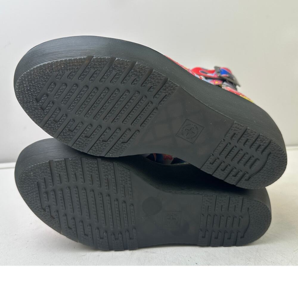 Dr. Martens Bessie Psychedelic Tattoo Wedge Sandals Women's Sz 8 - Picture 10 of 11
